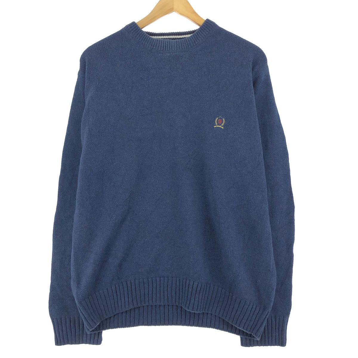 古着 トミーヒルフィガー TOMMY HILFIGER コットンニットセーター メンズM/eaa410812