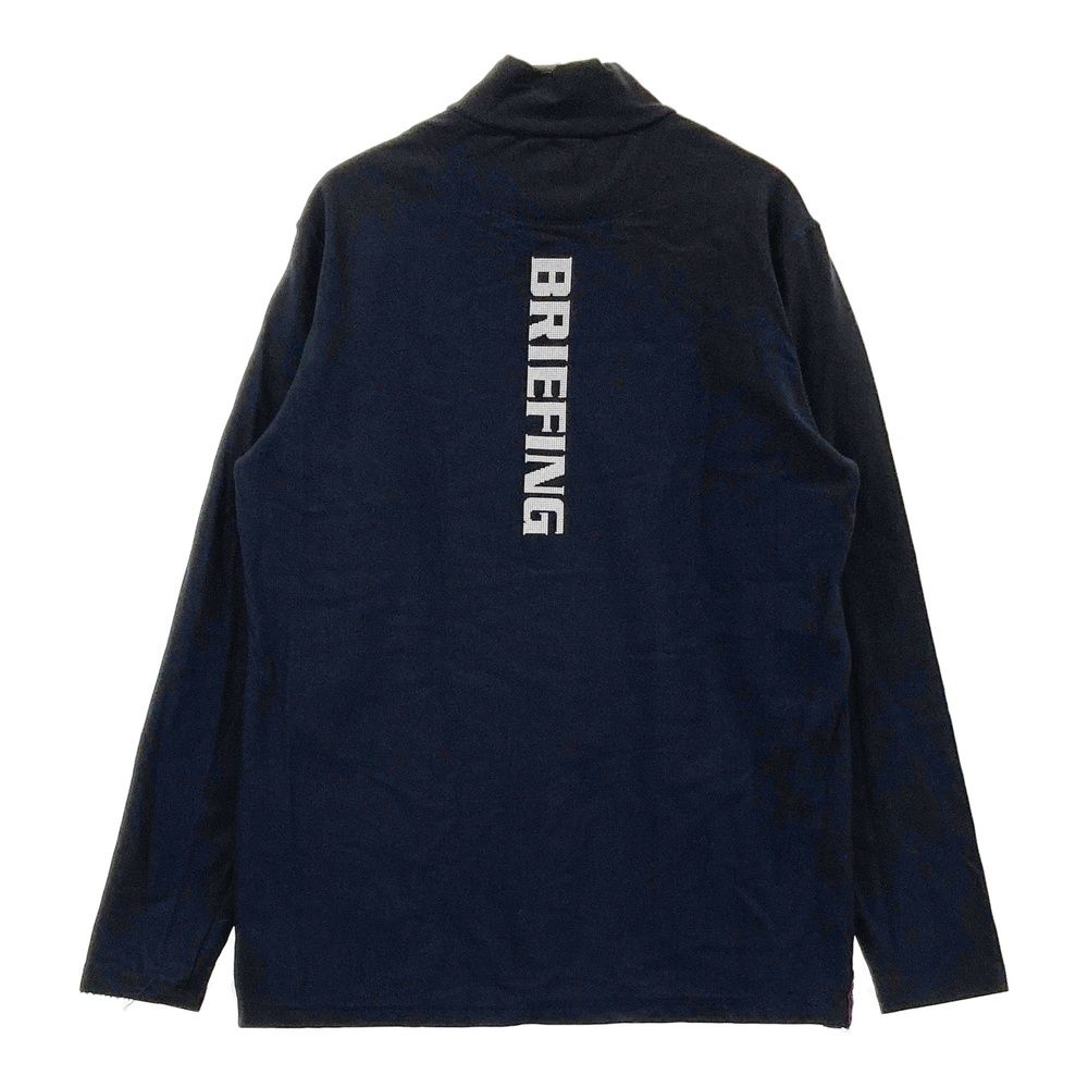 サイズ L BRIEFING GOLF ブリーフィング 裏起毛 ハイネック 長袖Tシャツ ネイビー系 240101530117 ゴルフウェア メンズ ストスト