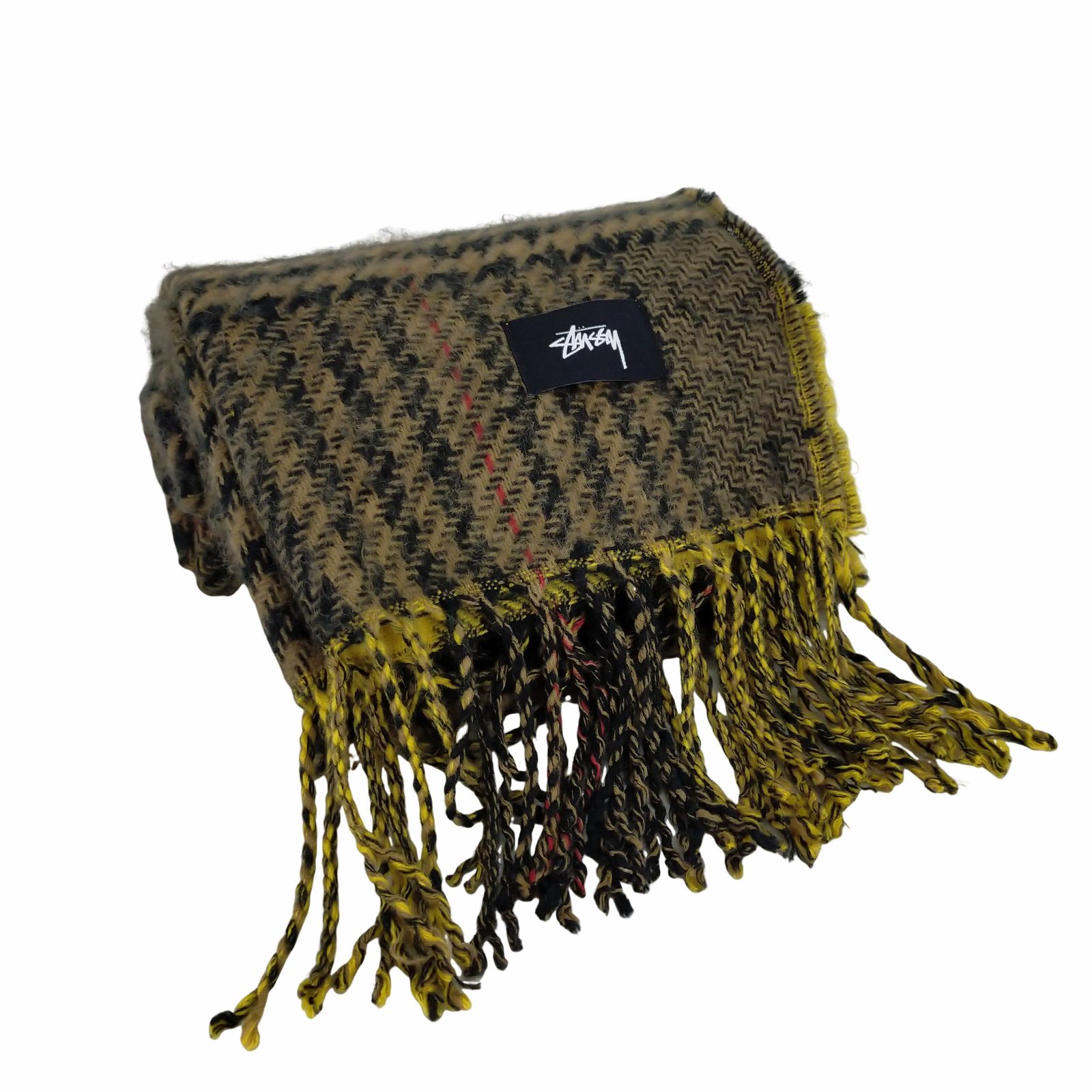 Double faced discount wool scarf stussy