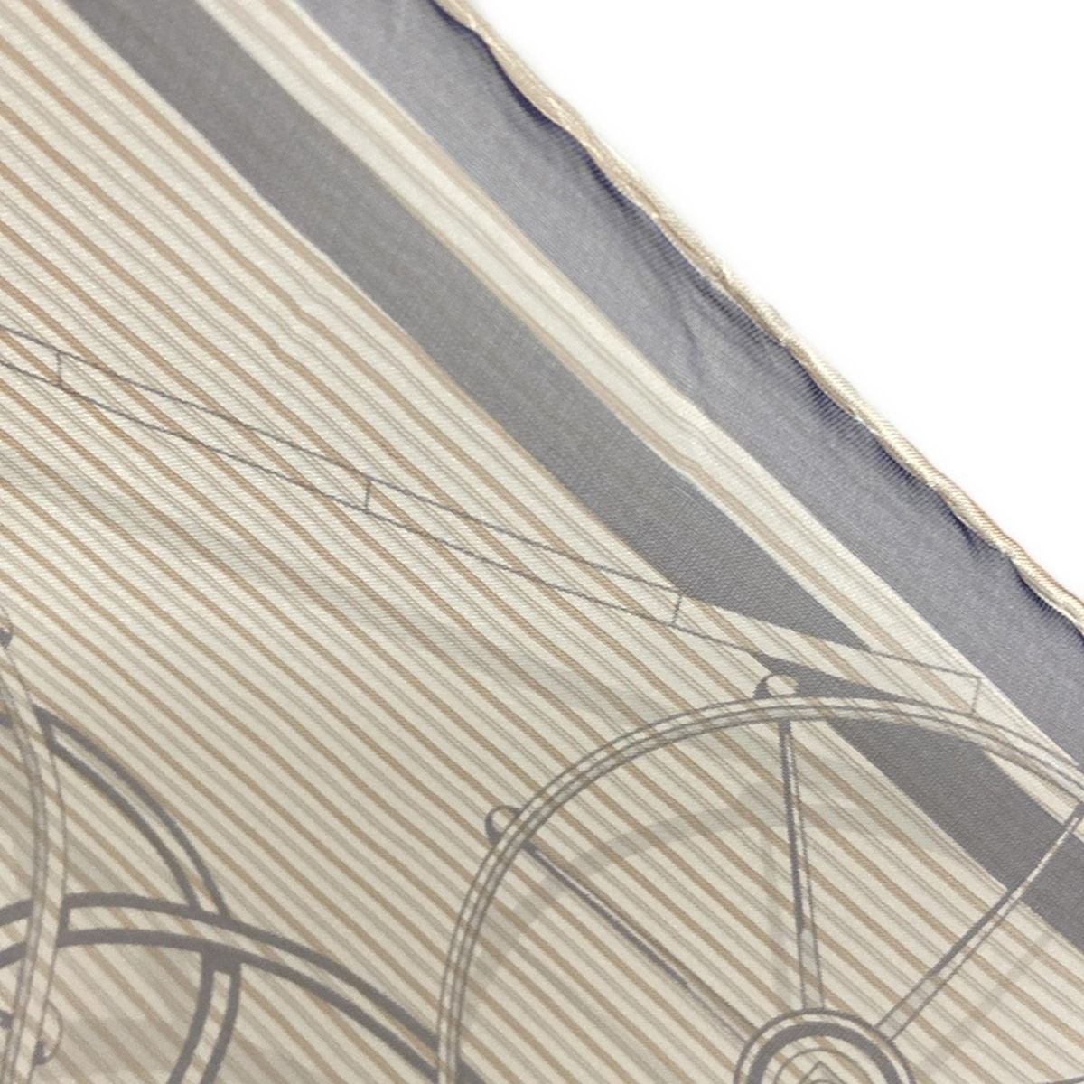 HERMES(エルメス) スカーフ ガヴロッシュ/プチカレ ライトグレー  