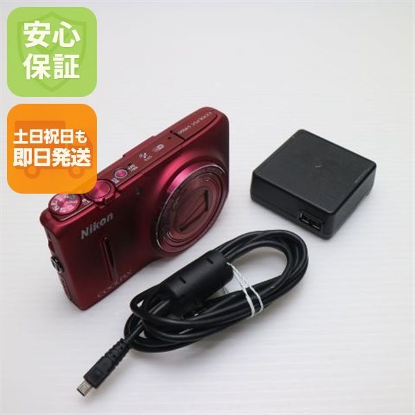 【美品】Nikon COOLPIX S9500 ヴェルヴェットレッド 動作確認済 美品 COOLPIX S9500 ヴェルヴェットレッド 即日発送 デジカメ