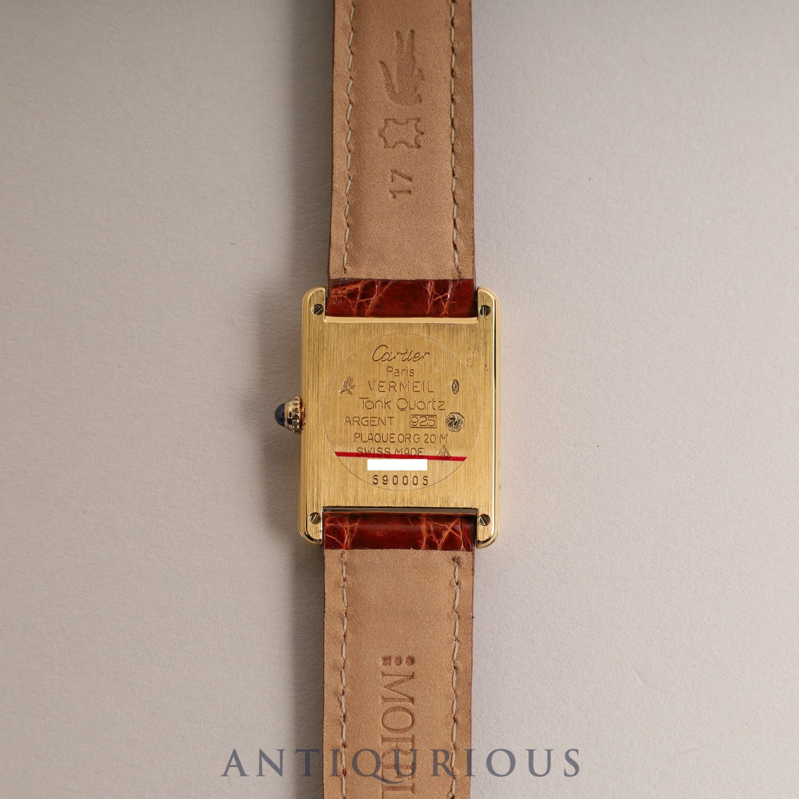 Cartier ヴェルメイユ マストタンクアイボリー文字盤 クォーツ　SMサイズ カルティエ マストタンク LM QZ アイボリー文字盤 - メルカリ