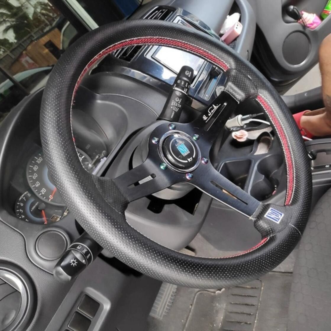 ◆ ◆NARDI◆ステアリング スポーツステアリングホイール 高品質 車ハンドル PVCレザー 340mm 14インチ レース ドリフト ステアリング