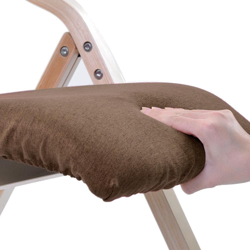 ブラウンダイニングチェア 木製椅子介護チェア イス 折りたたみチェアカバー洗える ブラウン木製】折りたたみ介護チェア｜カバー洗える 7 色選択｜完成品