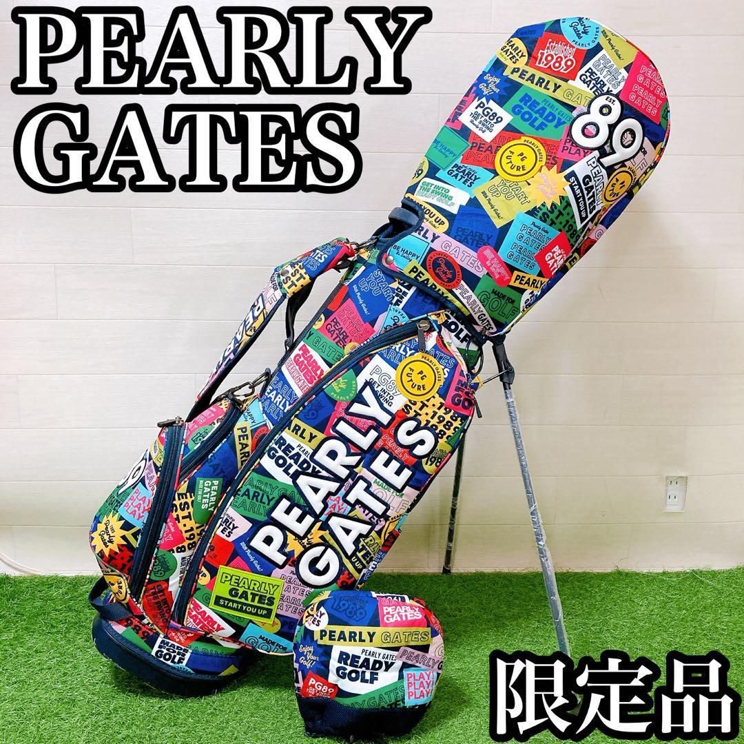 限定品　パーリーゲーツカラフル　ワッペン　スタンド式　アイアンカバー付属 限定品 パーリーゲーツカラフル ワッペン スタンド式 アイアン
