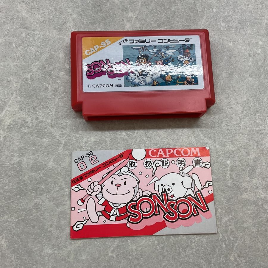Used] CAPCOM SON SON Boxed Nintendo Famicom Software FC from