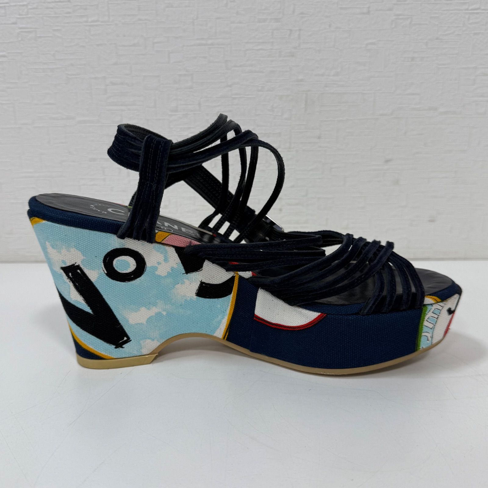 CHANELCCマーク ウェッジソール サンダル CHANEL CHANEL （新品・未使用品）シャネル ココマーク サンダル