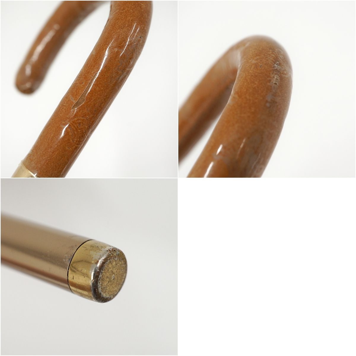 高級傘 CELINE セリーヌ USED美品 マカダム オレンジ グラス骨