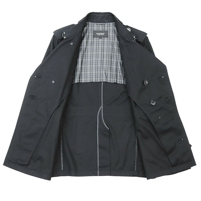 BURBERRY】黒 ダブルブレストショート丈ジャケット