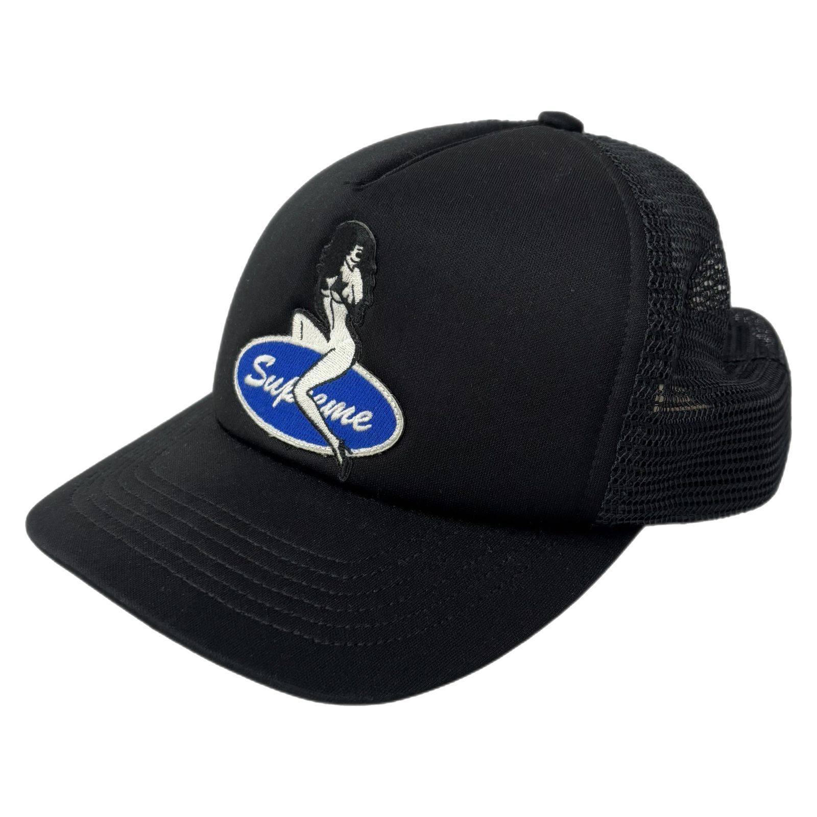 シュプリーム SUPREME Pin Up Mesh Back 5-Panel 帽子 メンズ帽子 キャップ ブラック フリーサイズ 201goods-562
