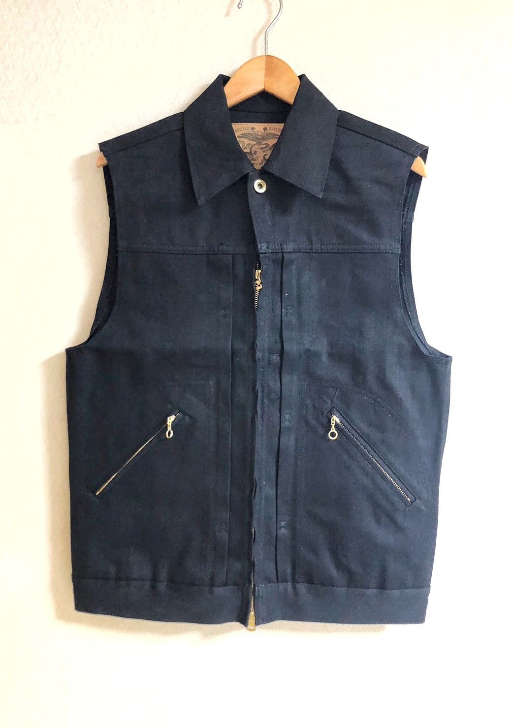 ○新品 ViSE REDTAiL バイス レッドテイル Cross Denim Vest 5th 