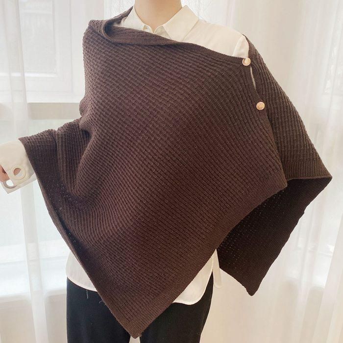 美品✨ARTISAN　ポンチョ　ケープ　2way　カシミヤ　ウール　ブラック ポンチョ レディース マフラー ストール 大判 ケープ 肩掛け