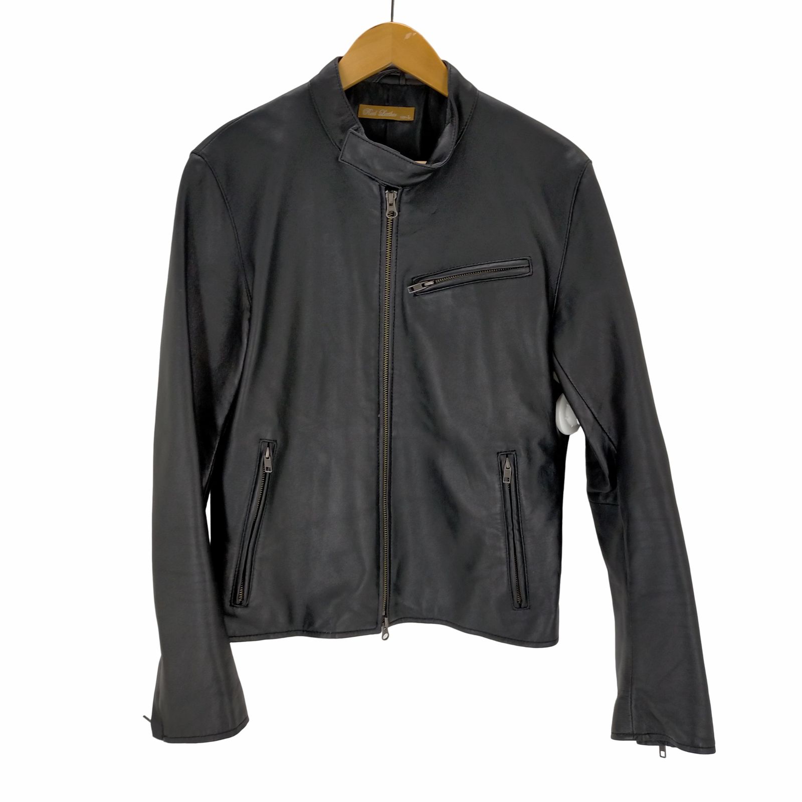 リアル ラムレザー♡ ジャケット♡CARA O CRUZ OFF THE SHOULDER REAL LEATHER SAILOR JACKET リアルラムレザー