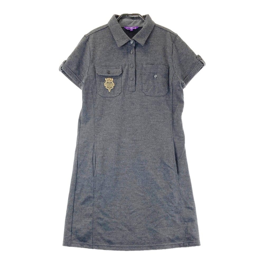 サイズ：M BEAMS GOLF ビームスゴルフ 半袖ワンピース グレー系