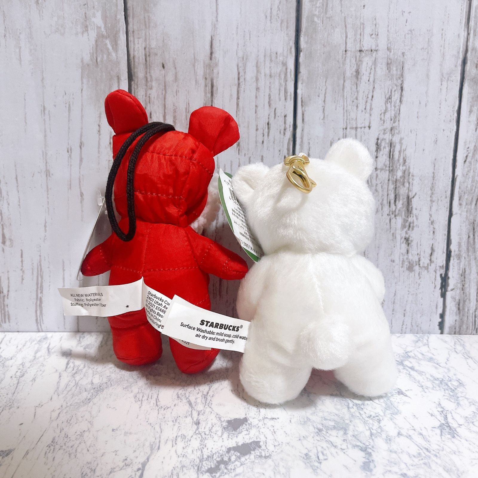スタバ2021 クリスマス ベアリスタレッド スターバックス ベアリスタ