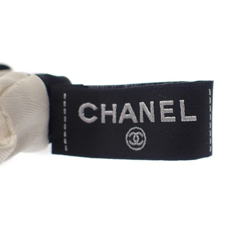 CHANEL】CCロゴ シュシュ ヘアアクセサリー シルク ブラック