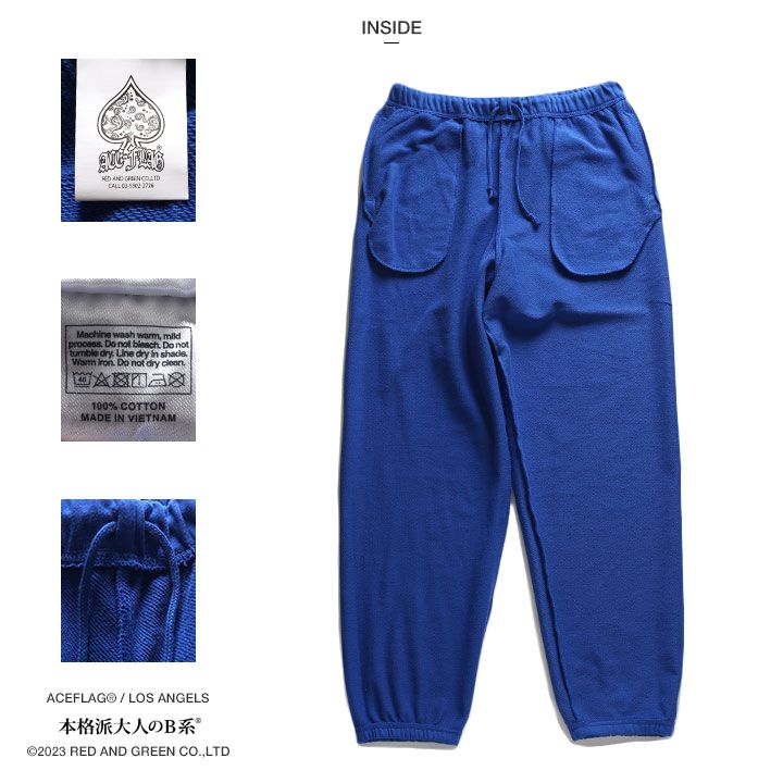 ACE FLAG 上下セット 長袖 ブランド スケボー LA メンズ 全3色 大きい