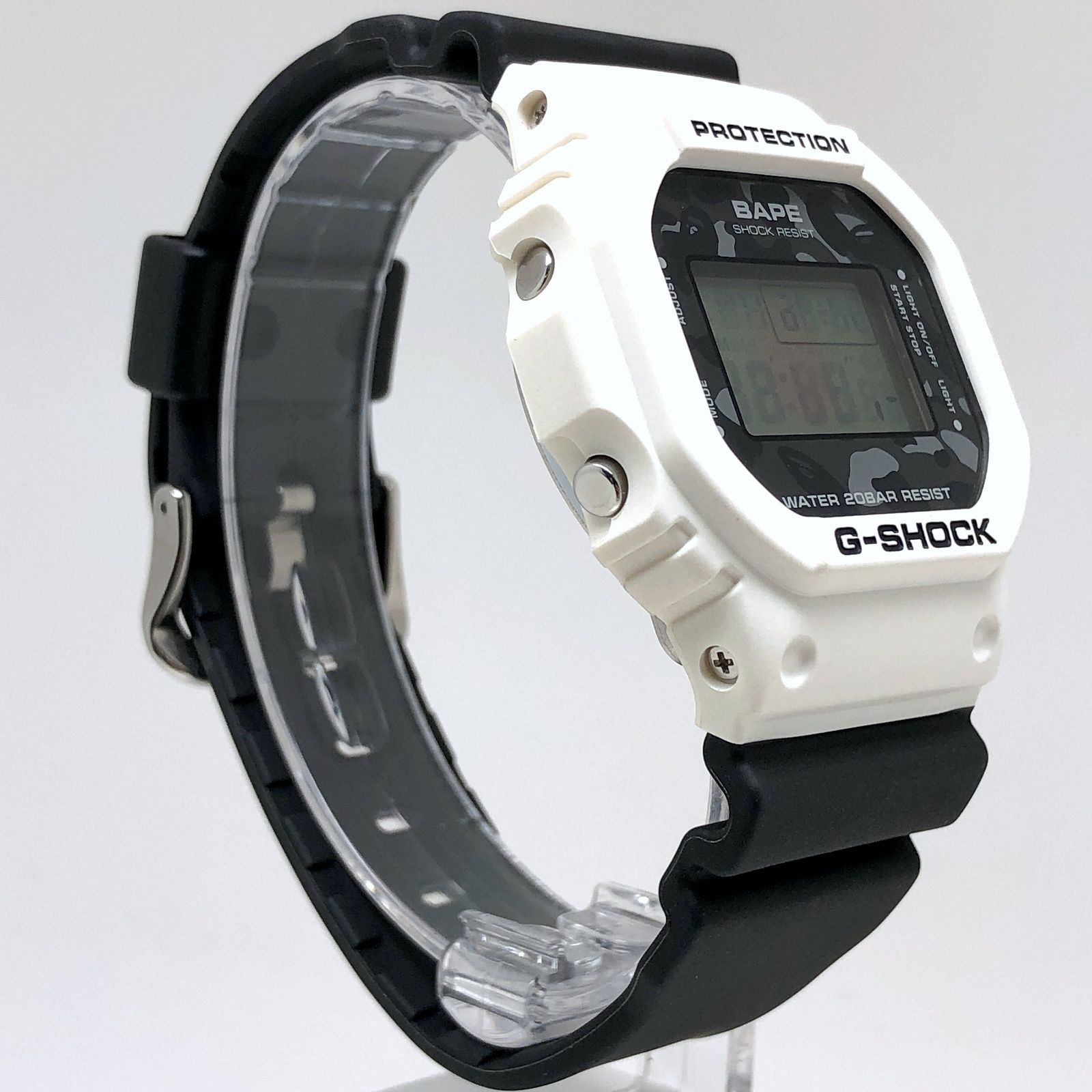 G SHOCK ジーショック DW 5600 VT A BATHING APE BAPE コラボモデル NFS 1000本 ホワイト ブラック 迷彩 2007年 発売
