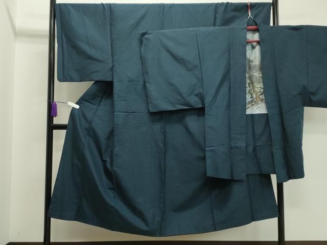平和屋着物●男性 紬 アンサンブル 100亀甲 正絹 CAAX5733gh