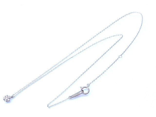 TASAKI タサキ ネックレス K18 WG ホワイトゴールド ダイヤ 0.03ct 約1.4g 田崎 7I