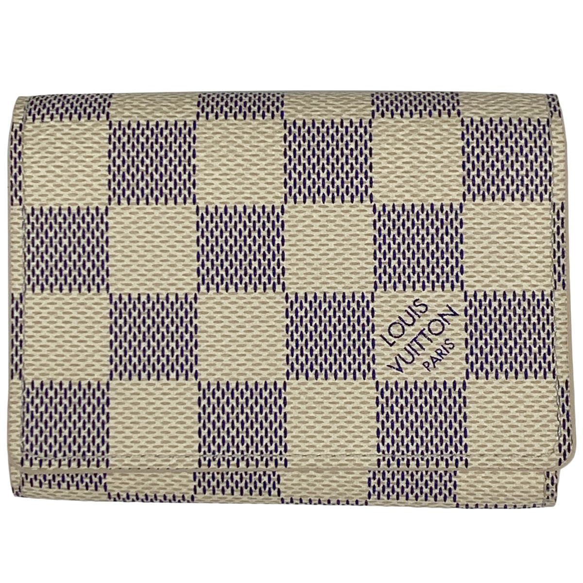 在庫一掃 ルイ ヴィトン Louis Vuitton アンヴェロップ カルト ドゥ ヴィジット カード入れ 名刺入れ カードケース ダミエアズール ホワイト N61746 レディース