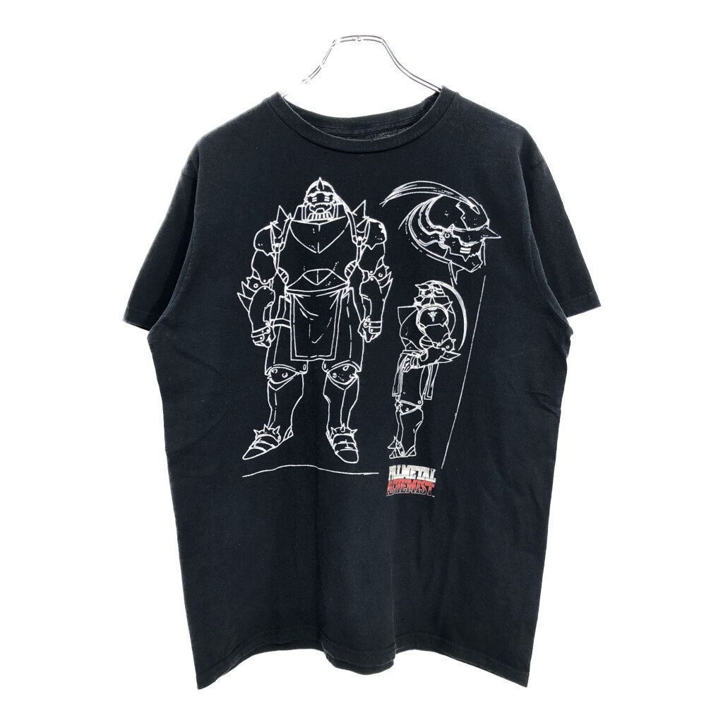 鋼の錬金術師 Fullmetal Alchemist アルフォンス エルリック Ｔシャツ アニメ キャラクター ブラック メンズ L 古着 U1731