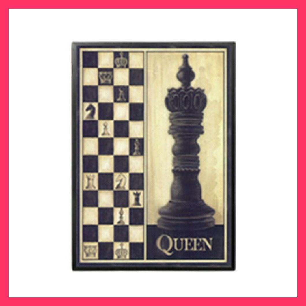 ポスター 3種類 ナイト クィーン キング アンティーク チェス 駒