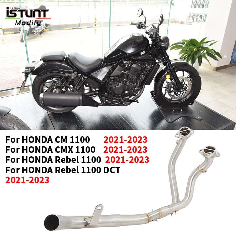 ホンダ レベル 1100 レベル 1100 DCT 2021 - 2025 バイク エキゾースト エスケープ モディファイド フロント リンク パイプ