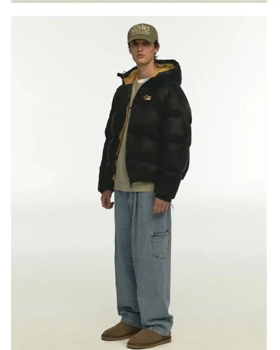 テケット Dot-com Down Jacket Black GULLKHAN_COM