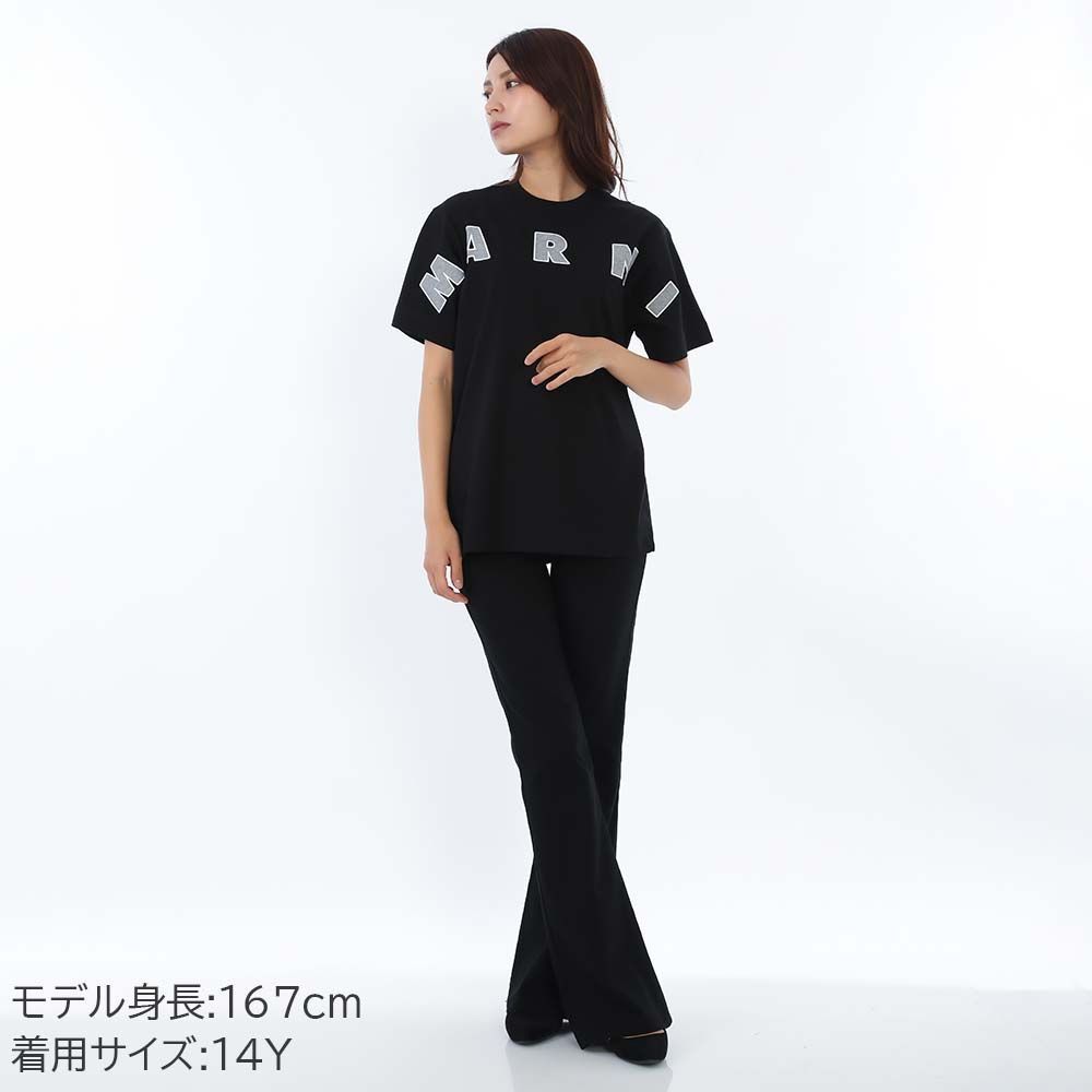 MARNI KIDS マルニ キッズ M 01265 00 RF 0 90 D ロゴ Ｔシャツ 半袖 クルーネック 大人もOK