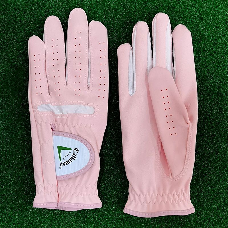 Callaway ゴルフ グローブ ピンク レディース ゴルフ グローブ 両手用 オシャレ スポーツ グローブ