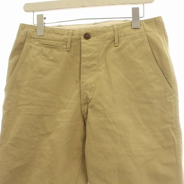 【中古】ウエアハウス WAREHOUSE チノパン チノ パンツ ボタンフライ 31 ベージュ /☆G メンズ ウエアハウス WAREHOUSE CHINOES チノパン ボタンフライ チノ パンツ