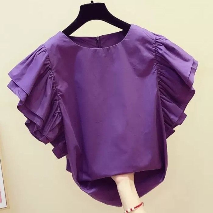 フリル ブラウス トップス ブラウス S|XL