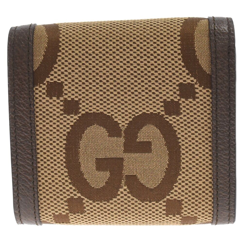 【中古】GUCCI グッチ 二つ折り財布 658635 バンブージャンボGG ダイアナコンパクトウォレット キャンバス ベージュ レディース /181931 coeuriche777_14276