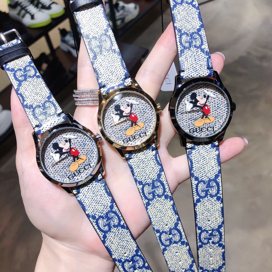 美品GUCCミッキーマウス腕時計 グッチxミッキーマウス 偽物 ディズニー 腕時計 38mm/35mm guo16775