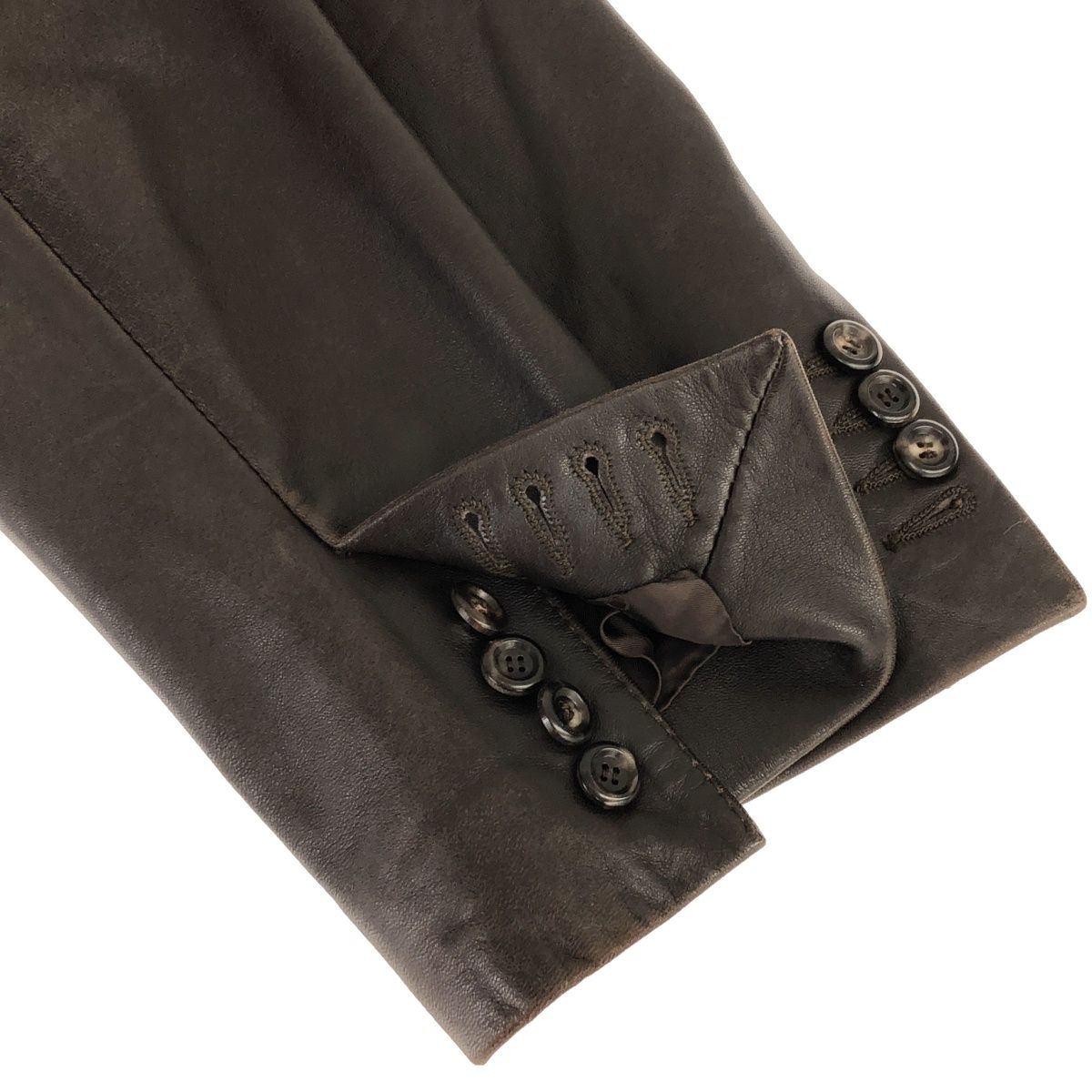 DOLCE&GABBANA ドルチェ＆ガッバーナ レザーテーラードジャケット