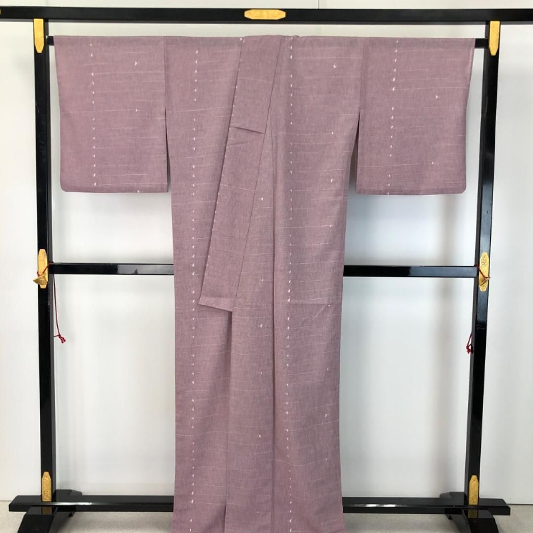 SALE❤️アンティーク　正絹　小紋　赤紫にターコイズとイエローのストライプ￼ 楽天市場】【中古】 すごい値！ 小紋 リサイクル 着物 正絹 袷