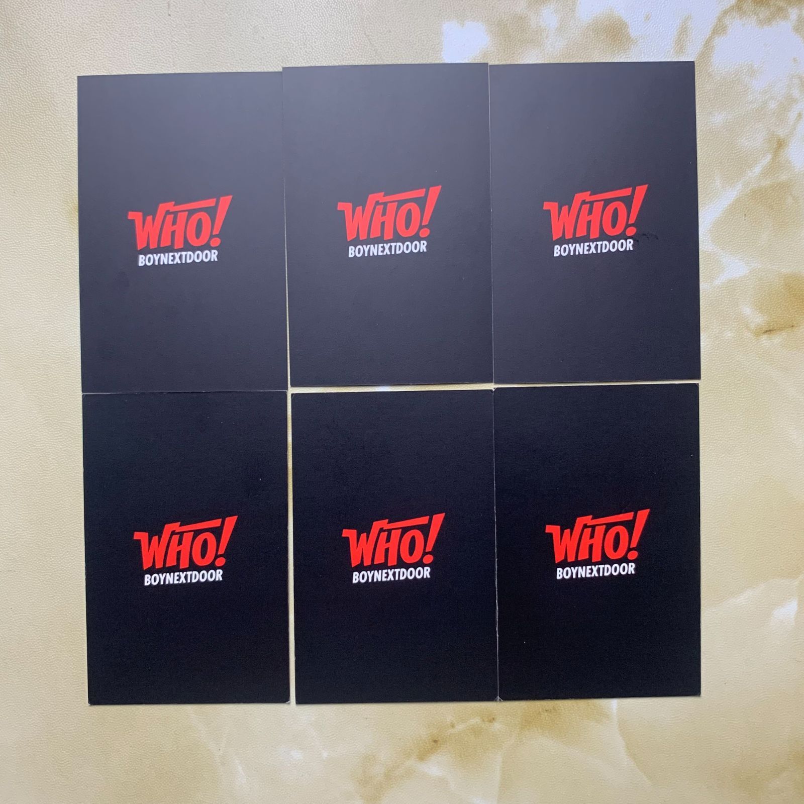 BOYNEXTDOOR ONEDOOR weverse who! 当選 ラキドロ トレカ メンバー全員で6枚