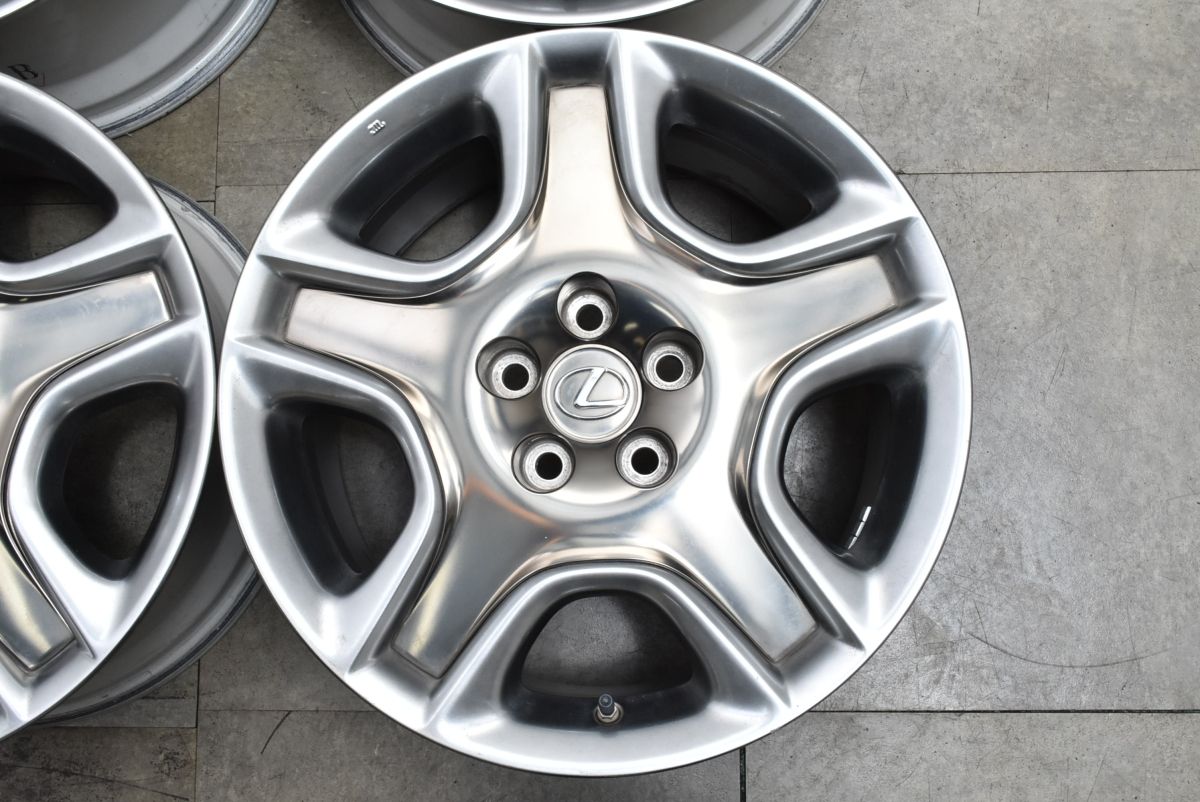 最短翌日お届け。 程度良好 レクサス SC430 後期 純正 18in 8J 45 4本 LEXUS GS RC IS ソアラ アルファード ヴェルファイア クラウン マークX 今すぐ一括検索！