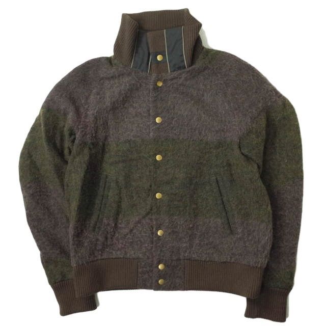 kolor カラー 17AW 日本製 ウールモヘヤボーダーブルゾン 17WCM-G09106 