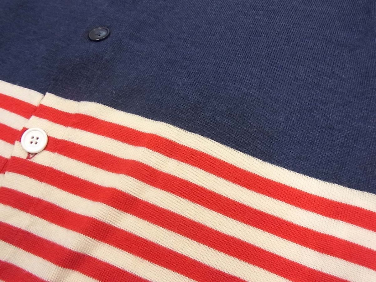 美品◇MR.GENTLE MAN ニット カーディガン ボーダー切替 ミスター 