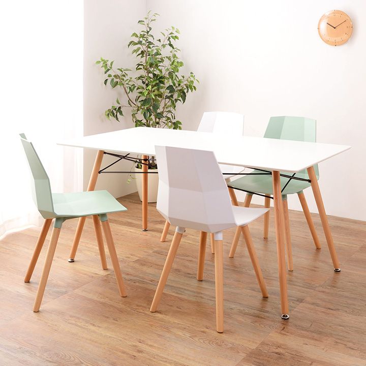 ダイニングチェア チェアー グリーン 北欧 木製脚 ポリプロピレン 1脚売り WWW_NOITHATQUANGTHANH_NET