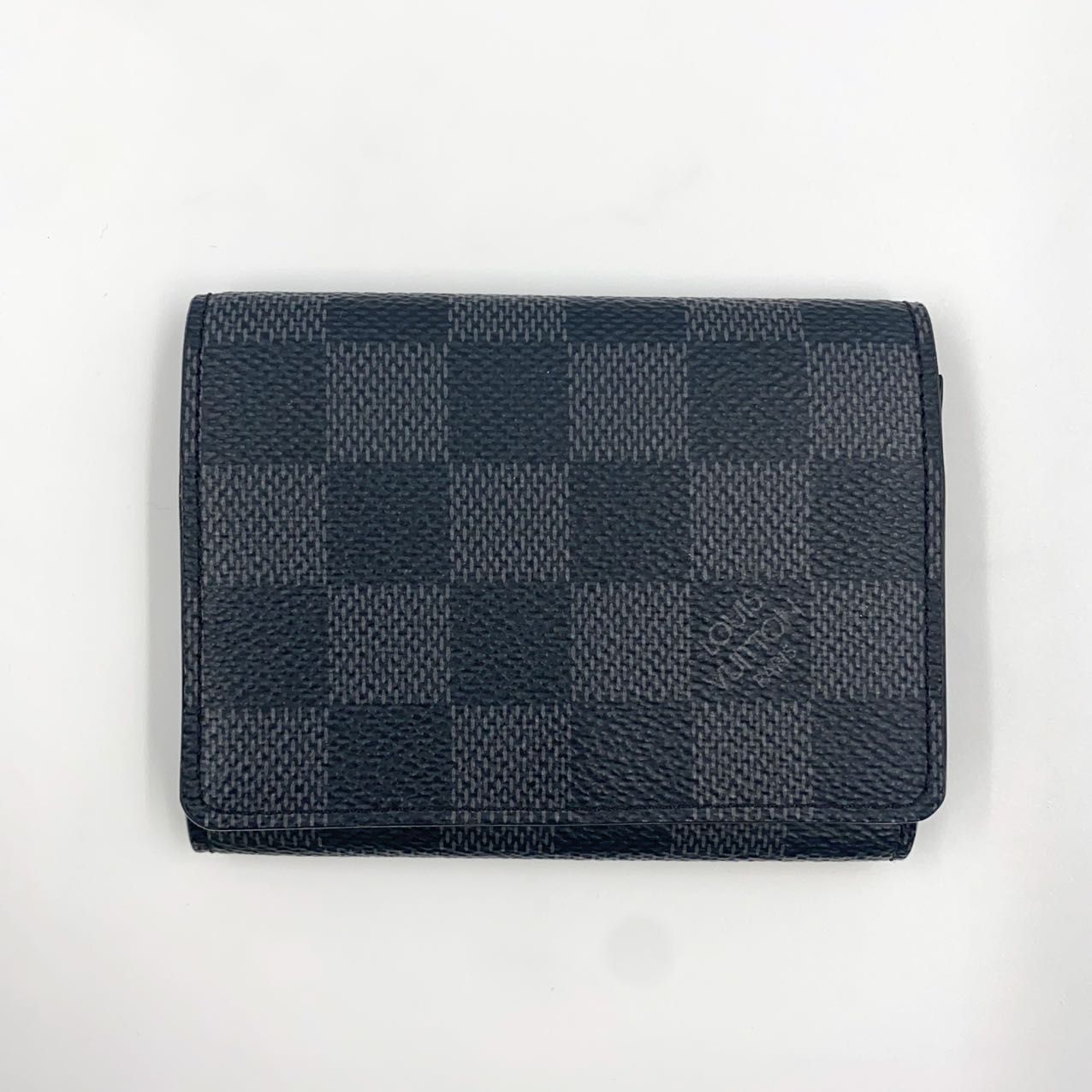 LOUIS VUITTON アンヴェロップ カルト ドゥヴィジット ダミエグラフィット 名刺入れ レザー×PVC ブラック カードケース N63338  - メルカリ