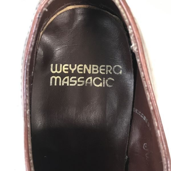 USA70s-80s?Vintage★ウェインバーグ/weyenberg  massagic★本革/グッドイヤー製法/Uチップ【10.5D/28.0/茶/BROWN】dress shoes◆cF-161 #BUZZBERG