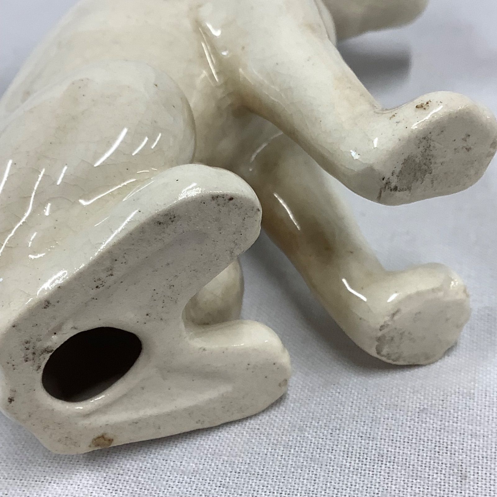 昭和レトロ ビクター犬 ニッパーくん 置物 陶器 C997 - メルカリ