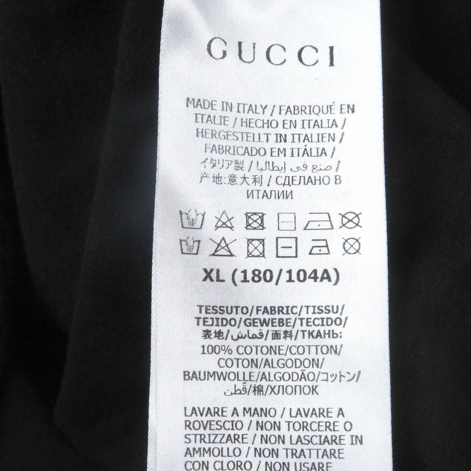 良品□GUCCI グッチ 616036 コットン100% SEXINESS ロゴプリント 