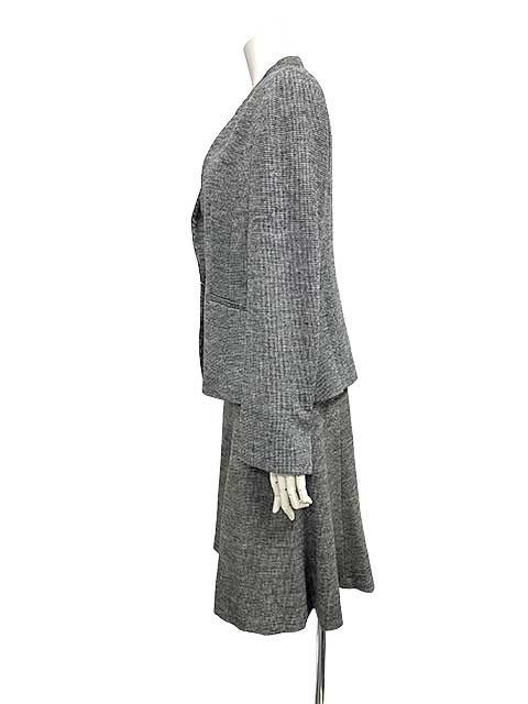 J.PRESS ジェイ プレス スーツ スカートスーツ レディース グレー系 千鳥格子柄 秋冬 ウール サイズ13＿S11＿セルモアから ＿s-0264-r11