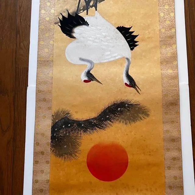 掛け軸 舞鶴
