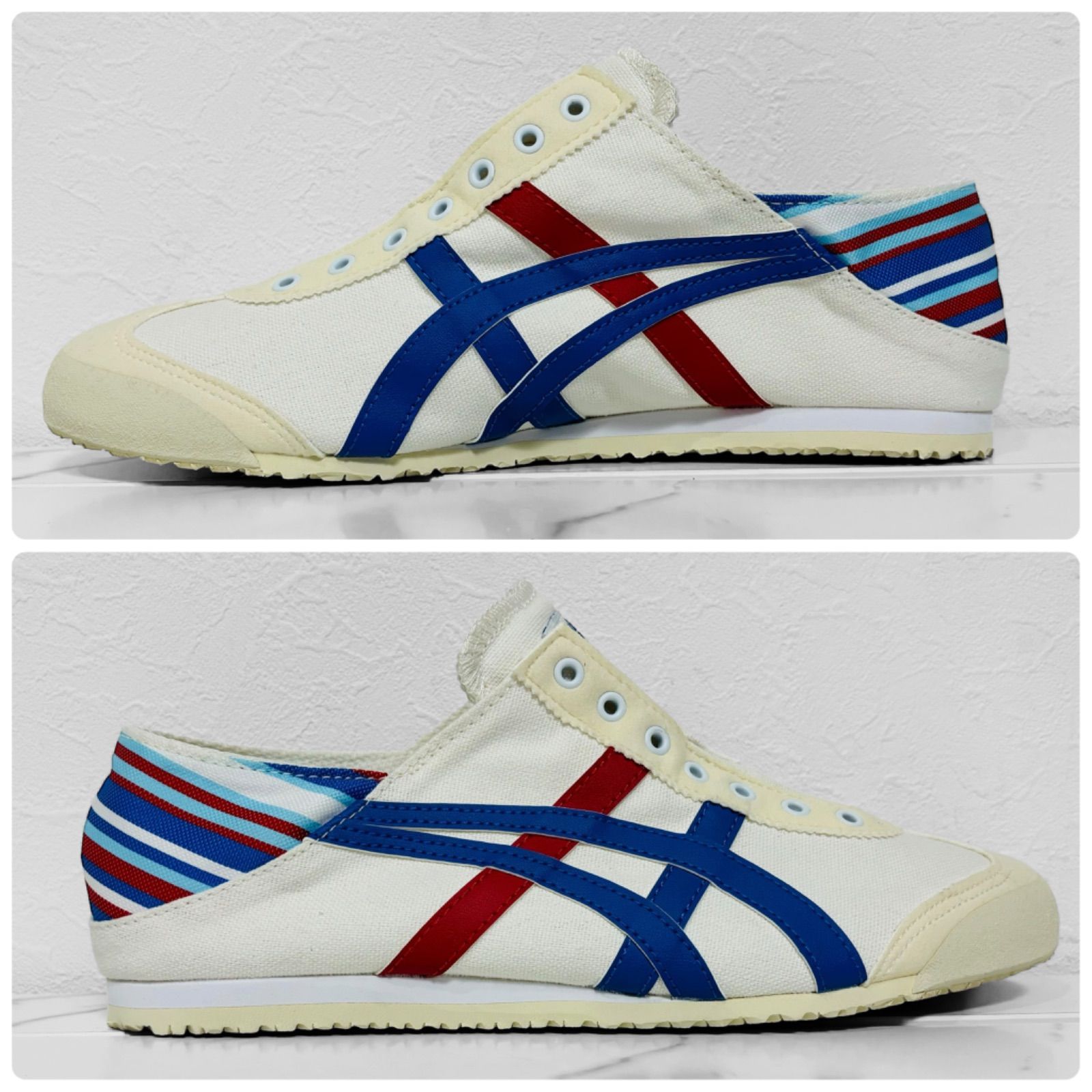 オニツカタイガー Onitsuka Tiger 靴 スニーカー 25.5cm MEXICO 66 PARATY スリッポン メキシコ 66 パラティ  トリコロール - メルカリ