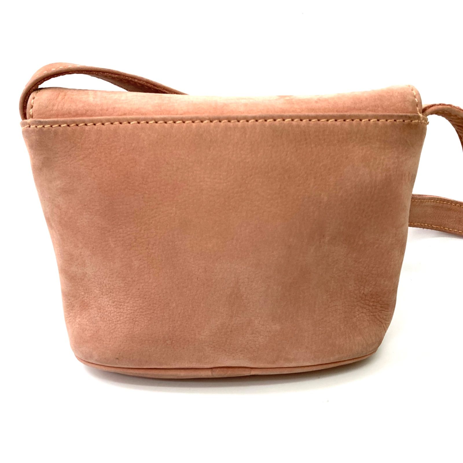 COACH】コーチ レザー ピンクベージュ ショルダーバッグ オールド 